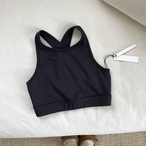 Paragon XS black sports bra NWT